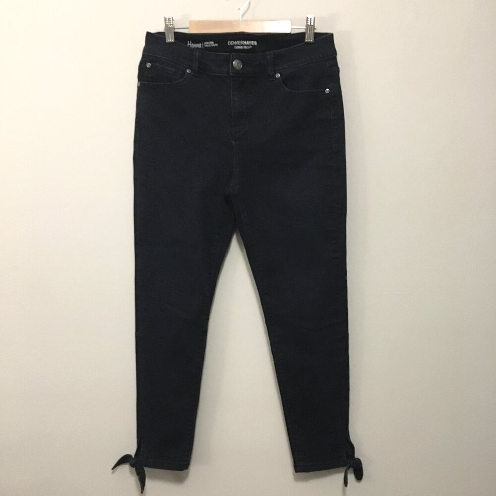 Denver Hayes Hanna Curve Tech High Rise Jeans Size 6 Dark Blue Skinny Leg